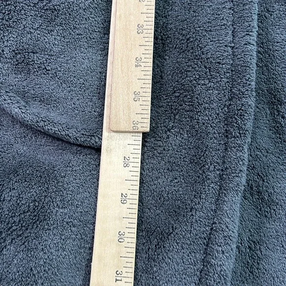 Tommy Bahama Robe Mens Medium Gray Fleece Belted Lounge Sleepwear Bathrobe - Picture 10 of 11